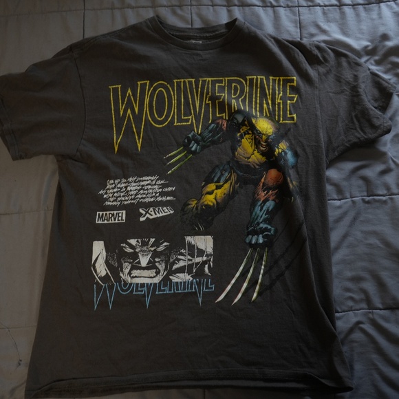 Marvel Wolverine Tee Gray Large - Picture 1 of 1